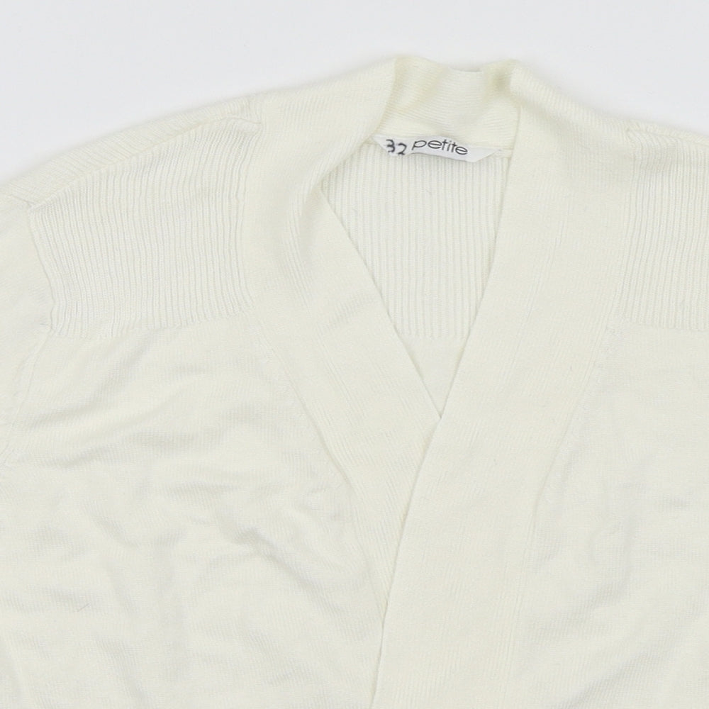 BHS Womens White   Cardigan Jumper Size 16