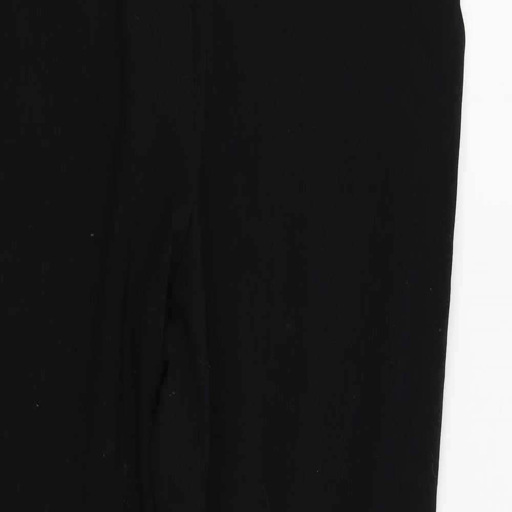 M&s Womens Black   Trousers  Size 14 L25 in