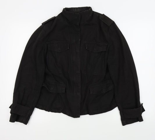 Preworn Womens Black   Jacket Coat Size 16