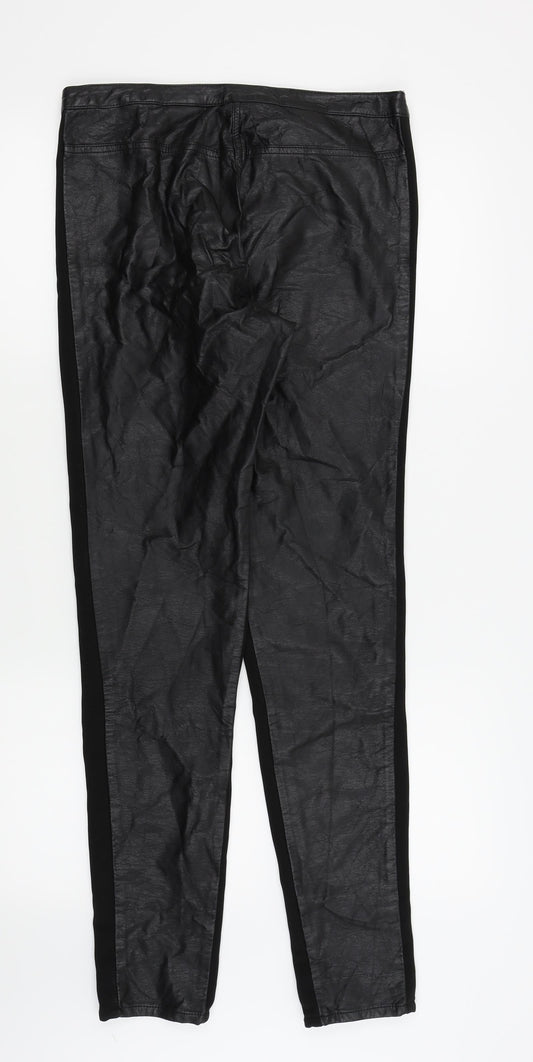 H&M Womens Black   Trousers  Size 12 L20 in