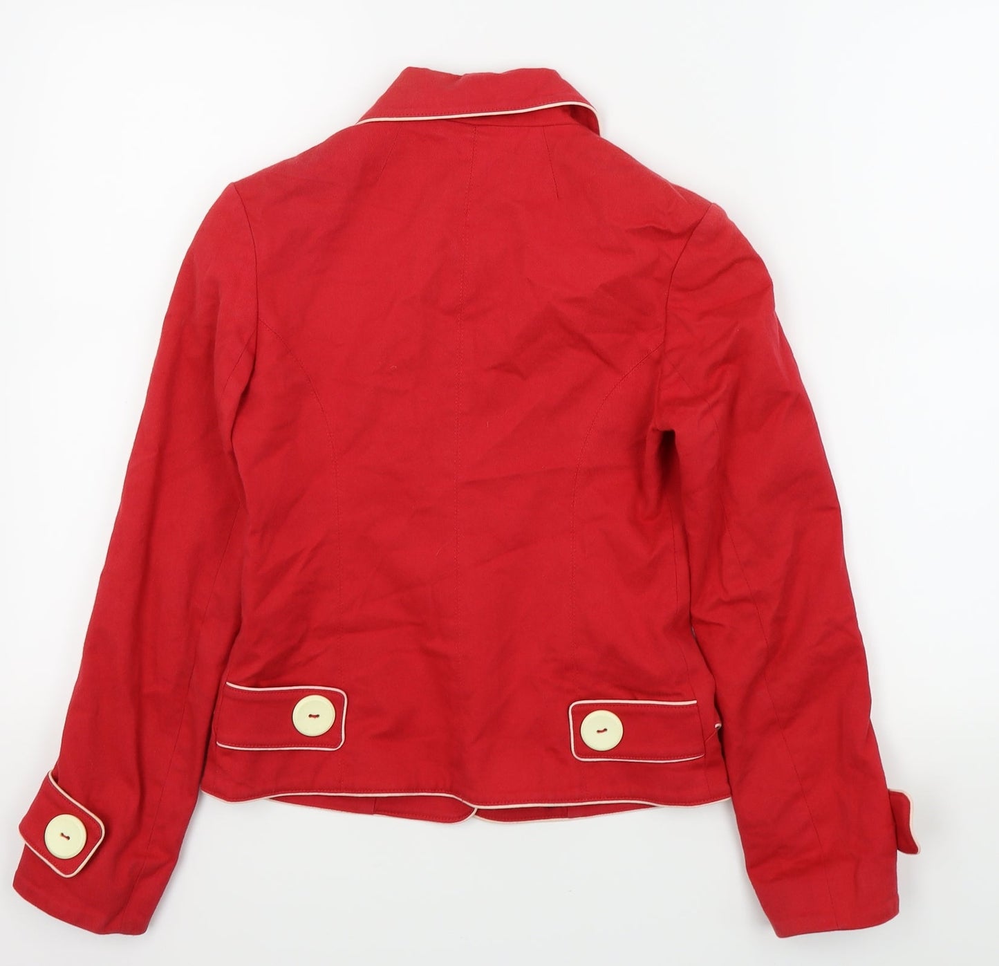 Topshop Womens Red   Jacket Blazer Size 6