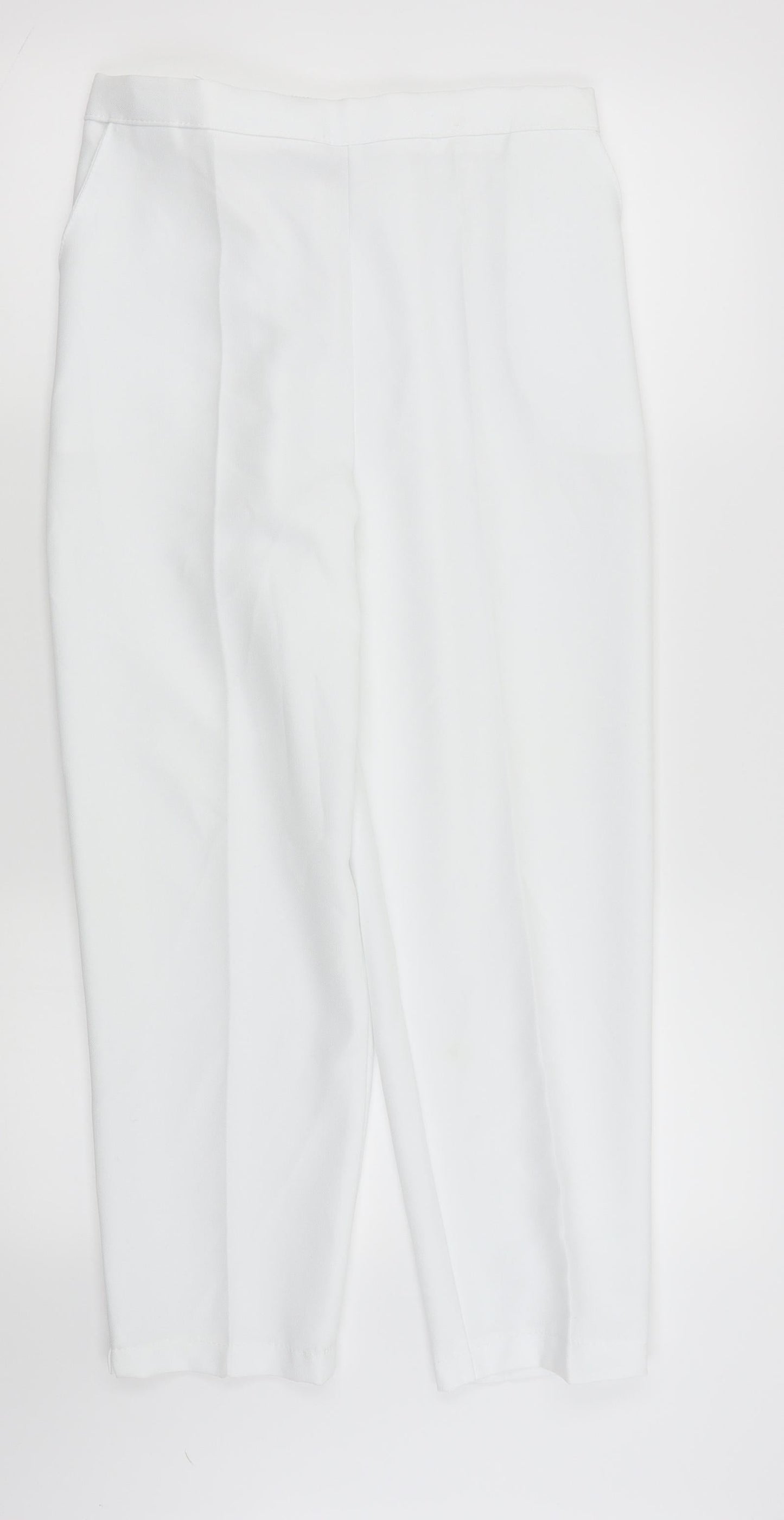 Preworn Womens White   Trousers  Size 14 L23 in