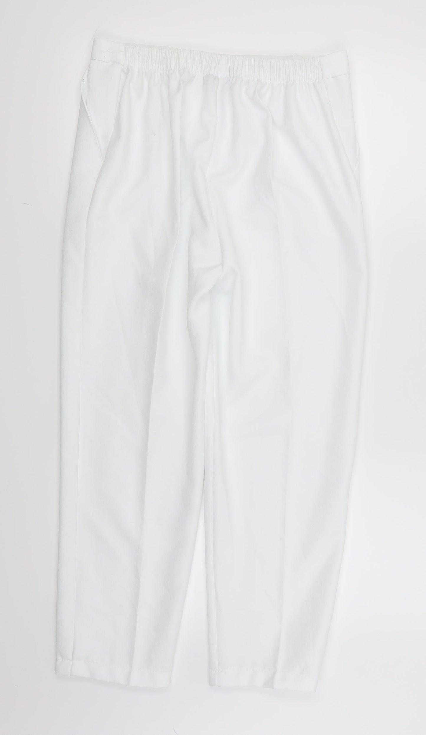 Preworn Womens White   Trousers  Size 14 L23 in