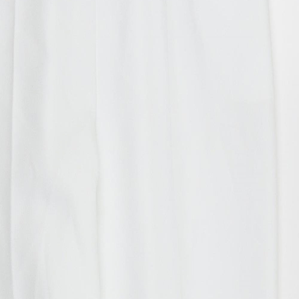 Preworn Womens White   Trousers  Size 14 L23 in