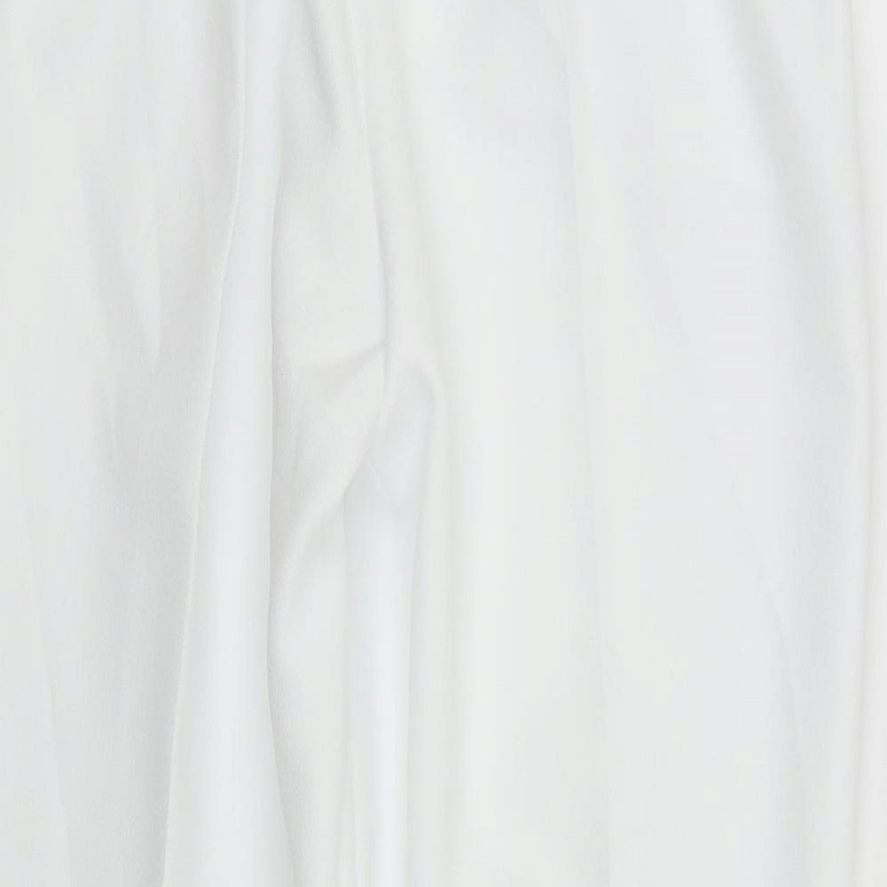 Preworn Womens White   Trousers  Size 14 L23 in