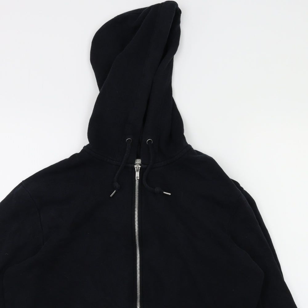 Topman Mens Black   Full Zip Jumper Size S