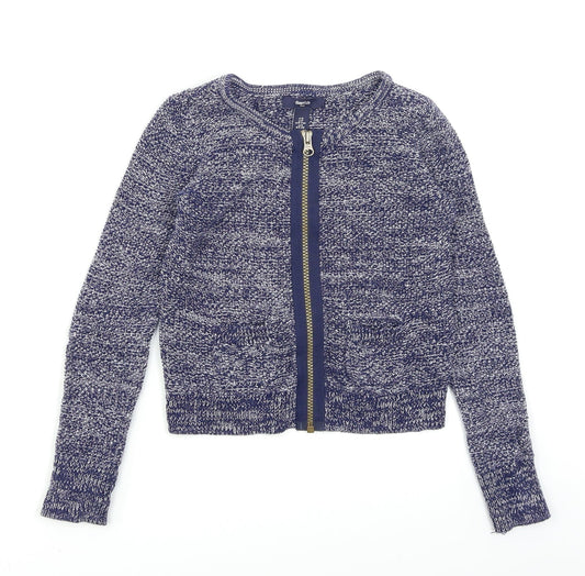 Gap kids Girls Blue  Knit Cardigan Jumper Size 6-7 Years
