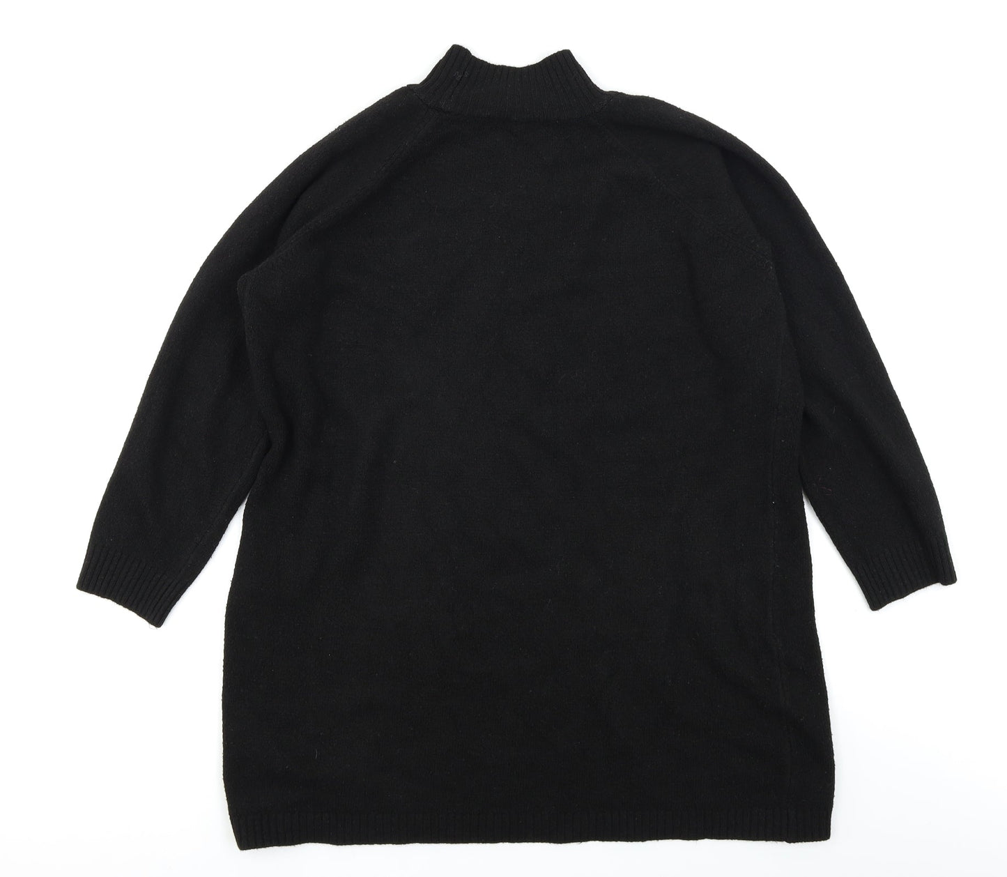 Peacocks Womens Black  Knit Pullover Jumper Size L