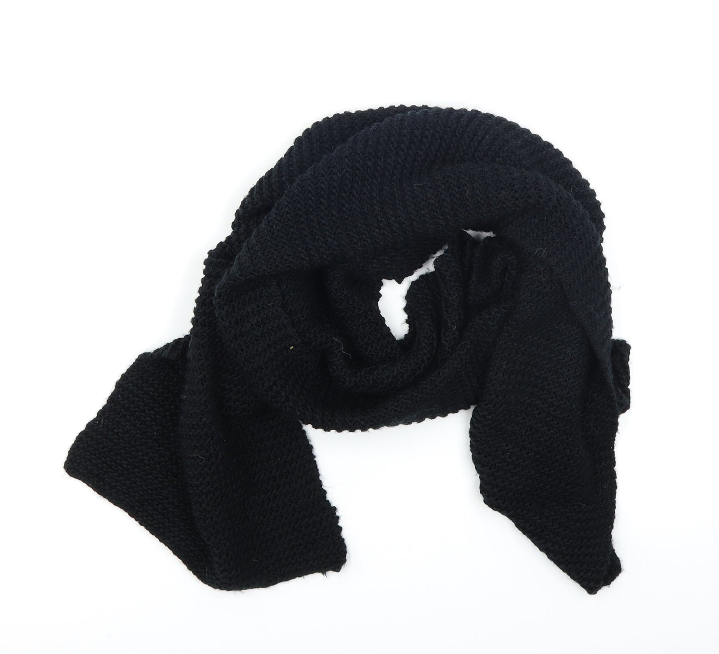 Preworn Unisex Black  Knit  Scarf