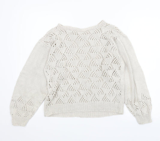Preworn Womens Beige   Pullover Jumper Size M