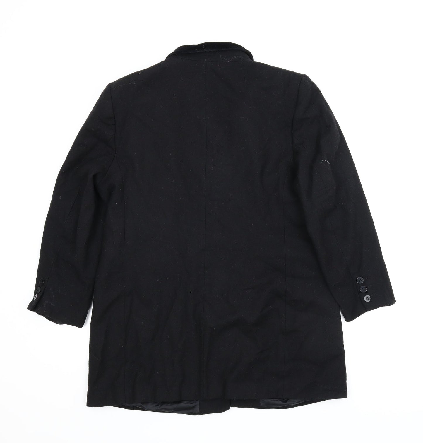 M&S Womens Black   Pea Coat Coat Size 16