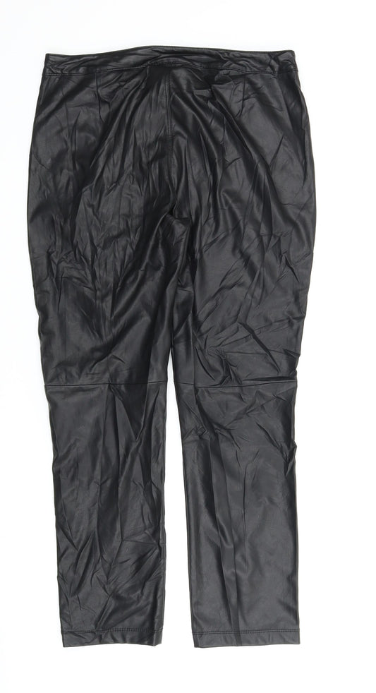 Topshop Womens Black   Trousers  Size 14 L26 in