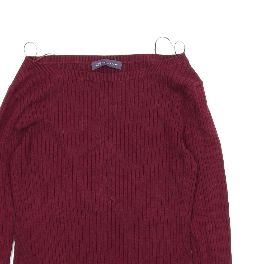 M&S Womens Purple   Pullover Jumper Size 10