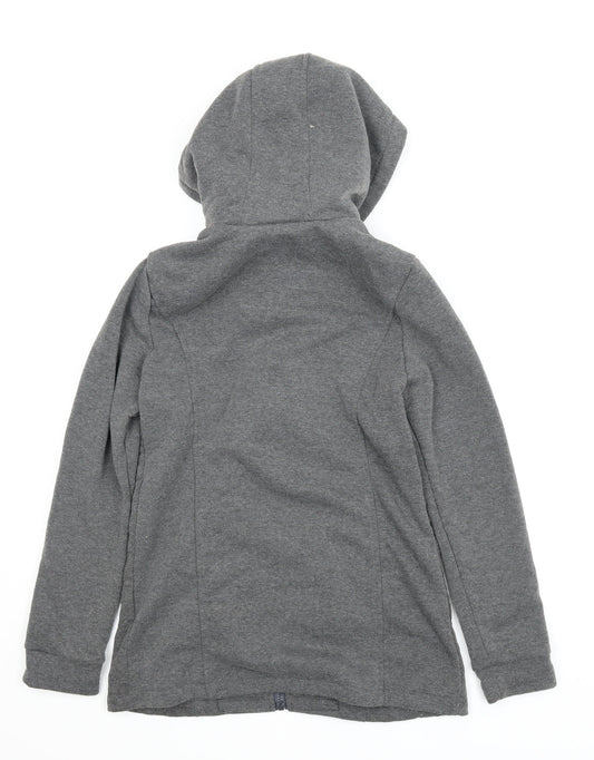 Network Womens Grey   Full Zip Jumper Size 8