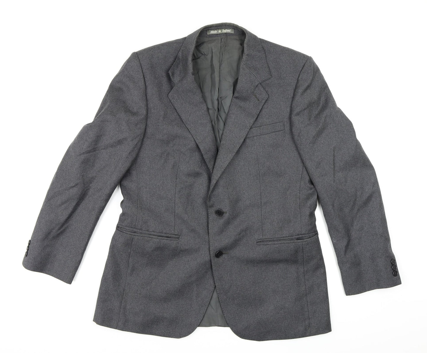 Burton Mens Grey  Rayon Jacket Blazer Size 34