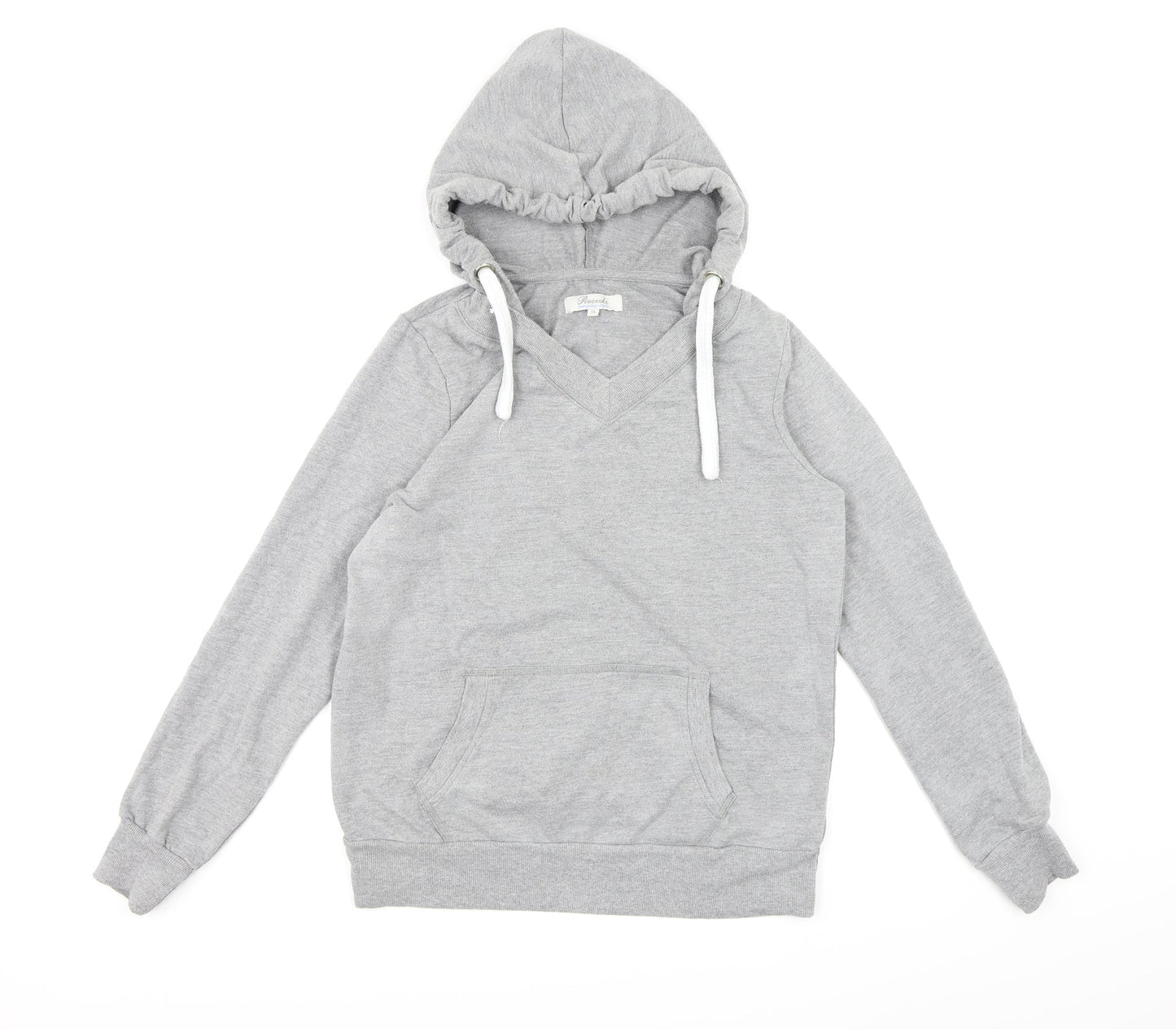 Peacocks Womens Grey  Jersey Pullover Hoodie Size 14