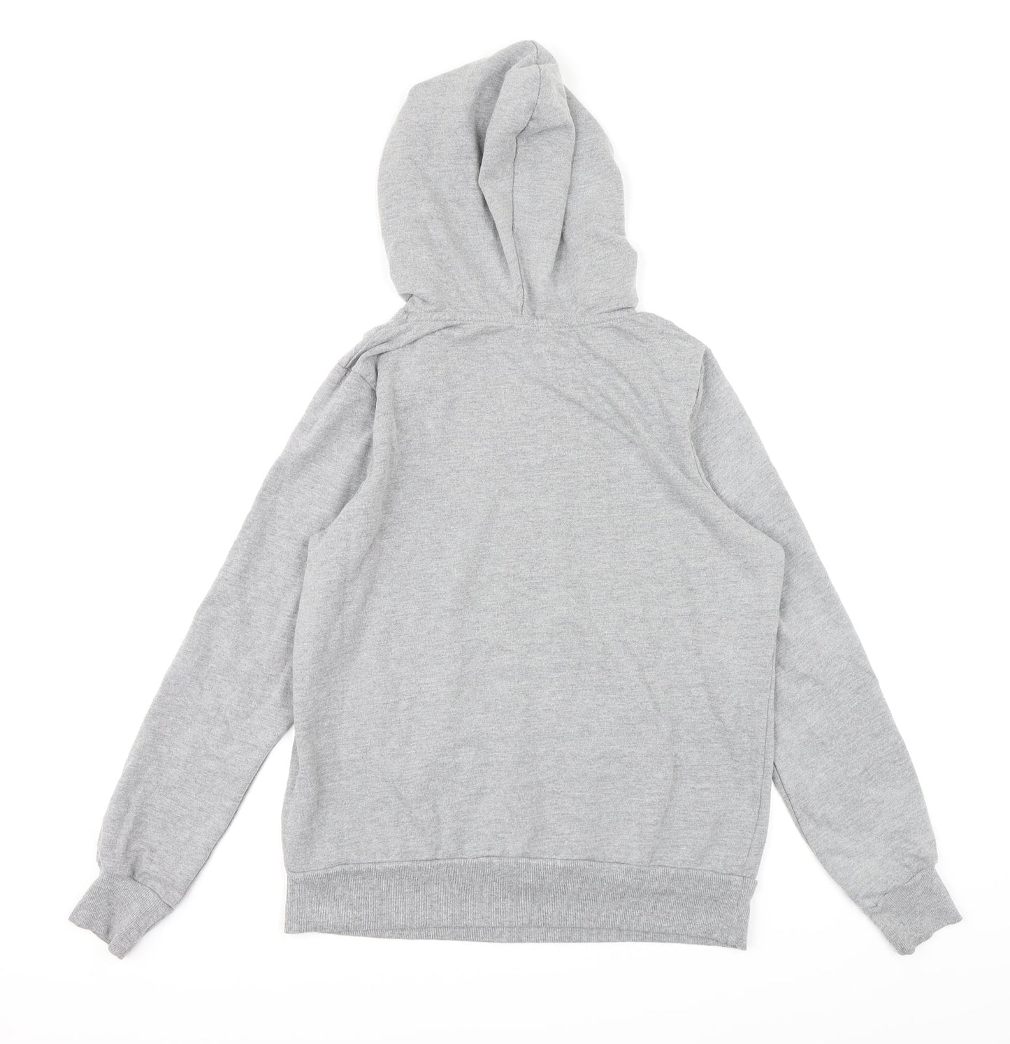 Peacocks Womens Grey  Jersey Pullover Hoodie Size 14