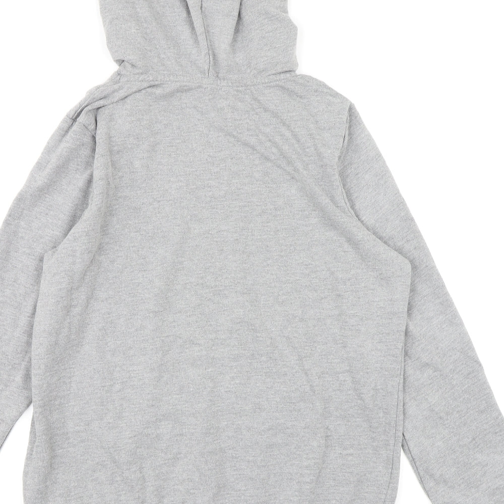 Peacocks Womens Grey  Jersey Pullover Hoodie Size 14