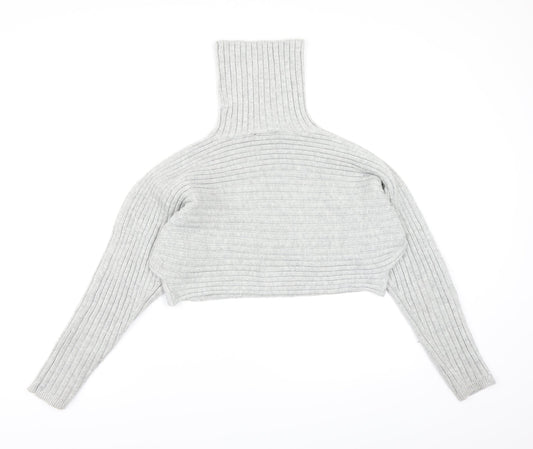 New Look Womens Grey  Knit Pullover Jumper Size S