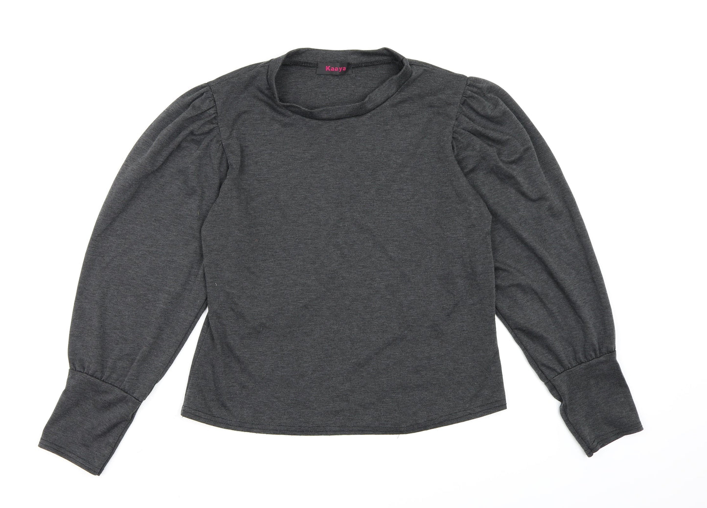 kaaya Womens Grey   Pullover Sweatshirt Size M