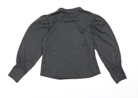 kaaya Womens Grey   Pullover Sweatshirt Size M