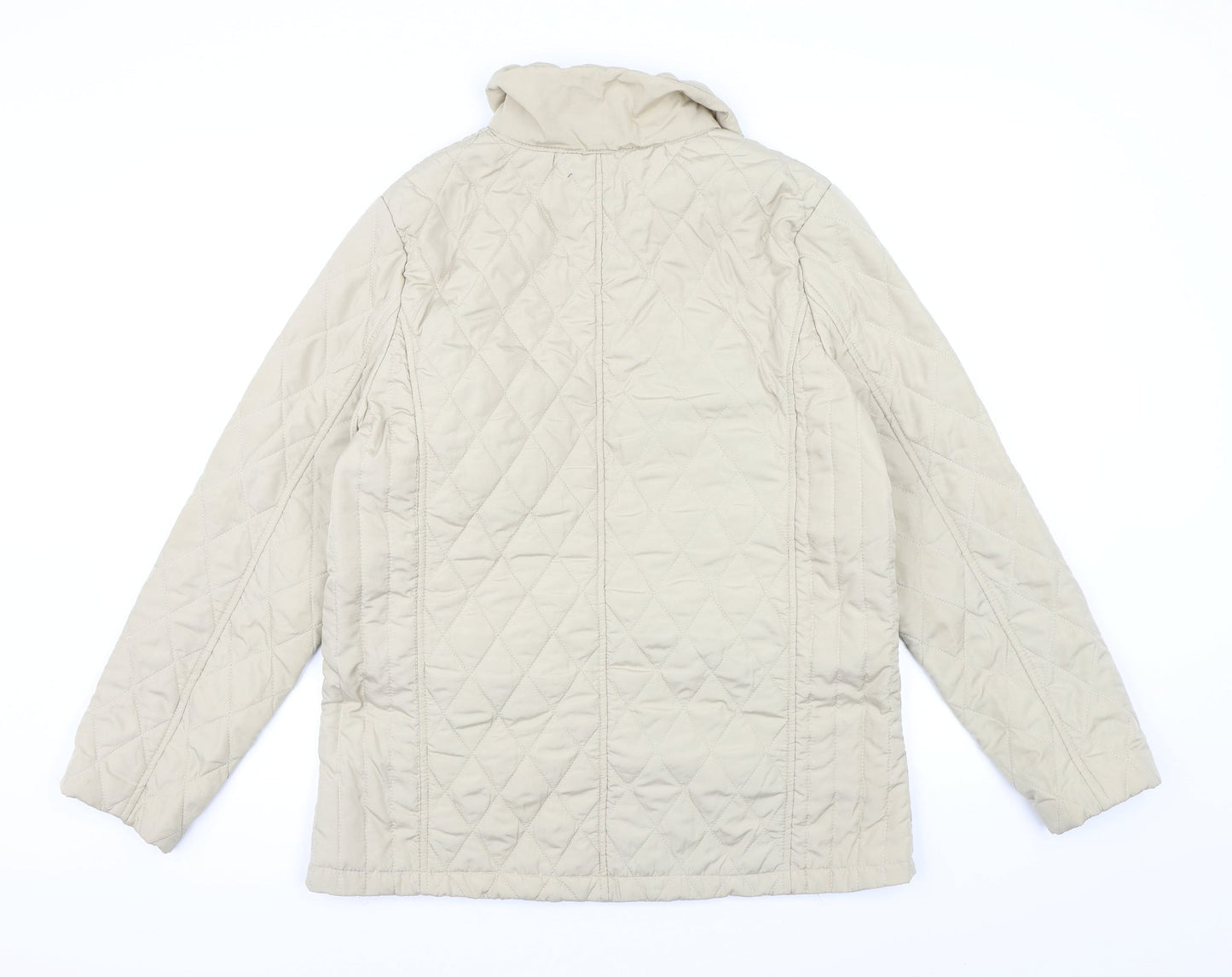 Sarah Hamilton Womens Beige   Overcoat Coat Size 16
