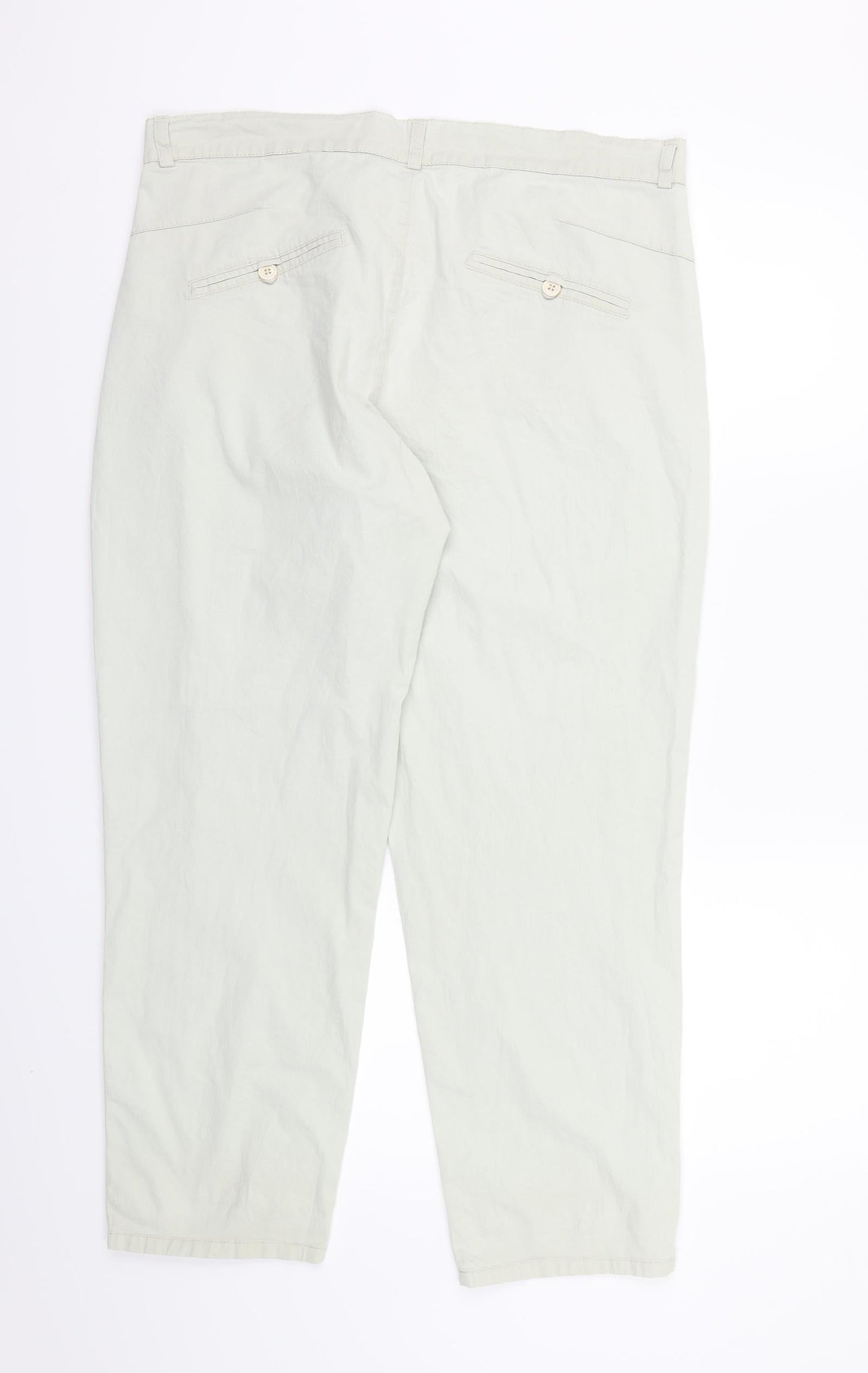 Lindex Womens Ivory   Trousers  Size 14 L26 in