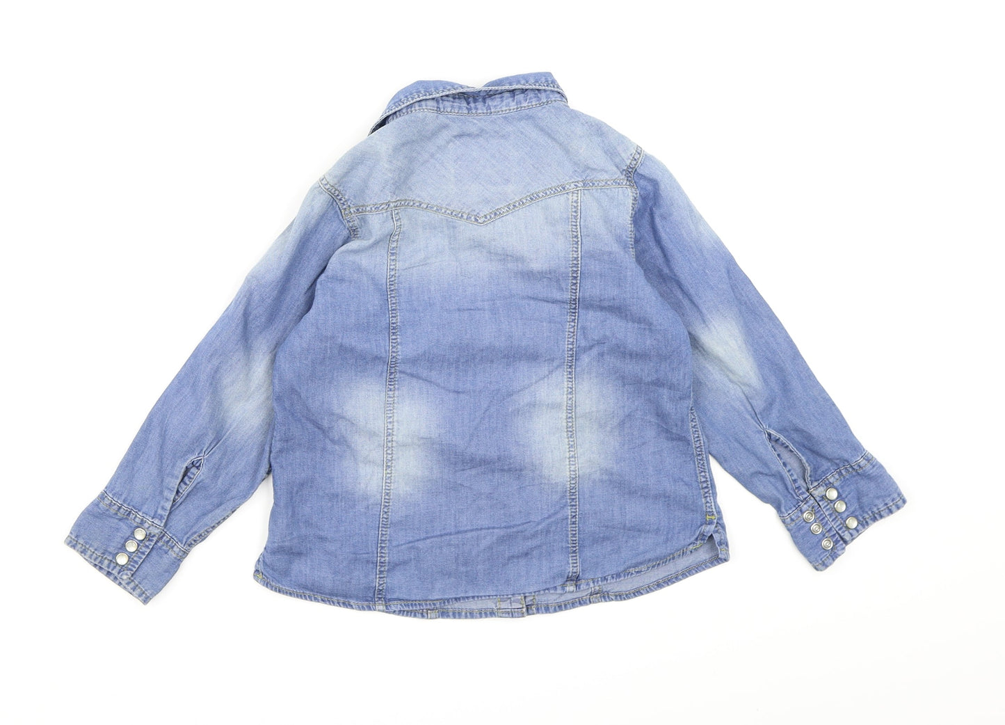 NEXT Boys Blue  Denim Basic Button-Up Size 4 Years