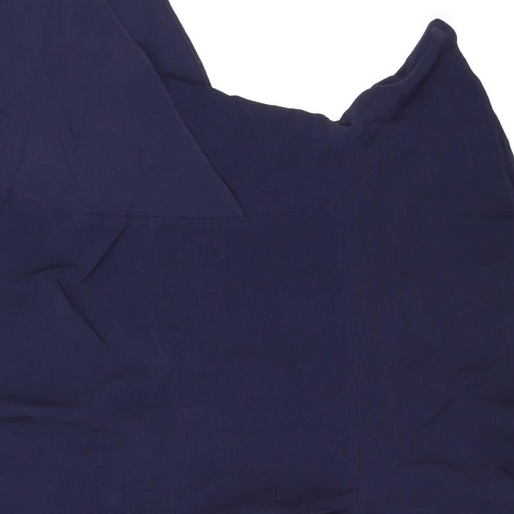 Warehouse Womens Blue  Chiffon Basic Blouse Size 10