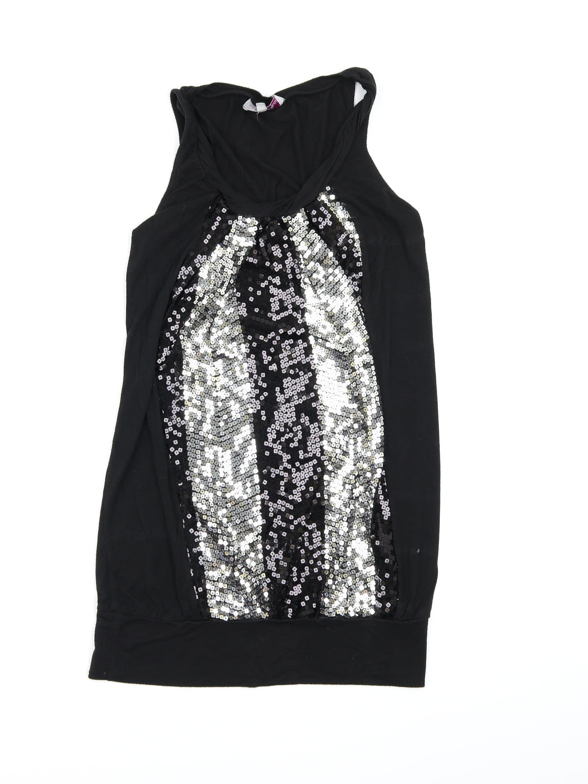 Be Beau Womens Black   Basic Tank Size 10