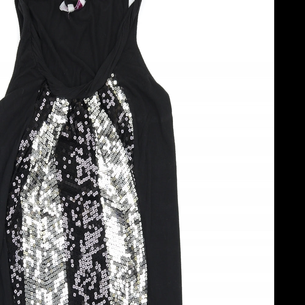 Be Beau Womens Black   Basic Tank Size 10