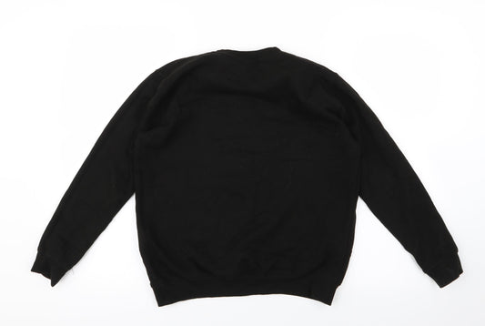 Just Hoods Girls Black   Pullover Jumper Size 12-13 Years