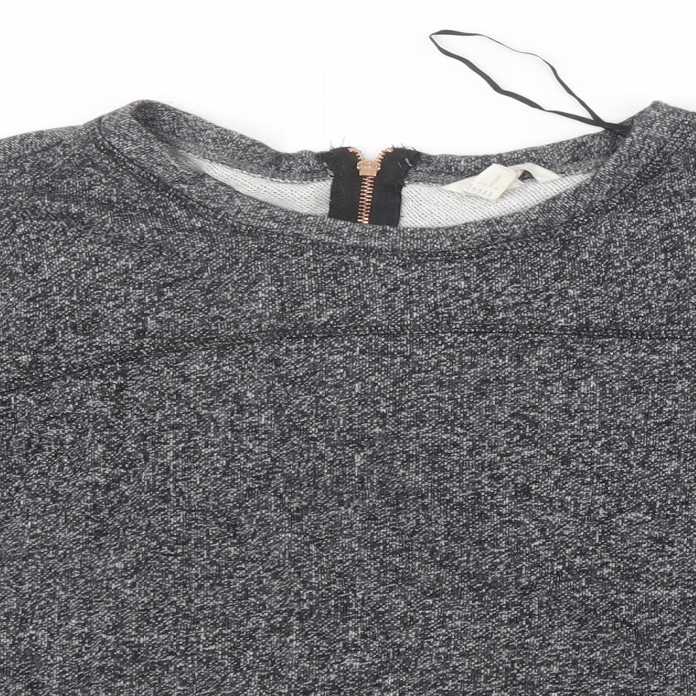 H&M Womens Grey  Knit Pullover Jumper Size 14