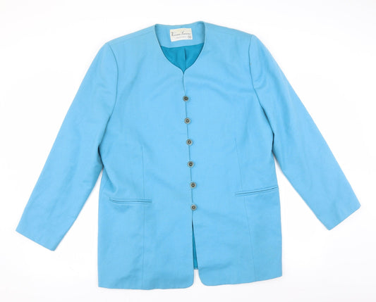Vivienne Lawrence Womens Blue   Jacket Suit Jacket Size 18