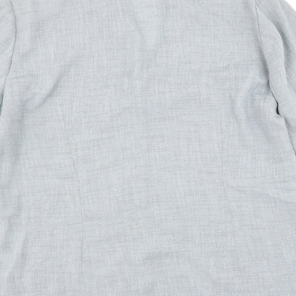 Luis Civit Womens Blue   Basic Blouse Size 18