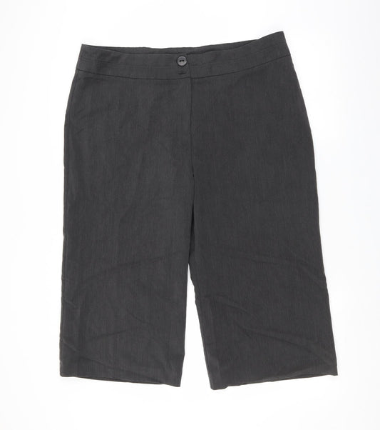 The stock shop Womens Grey   Trousers  Size 20 L20 in - cropped