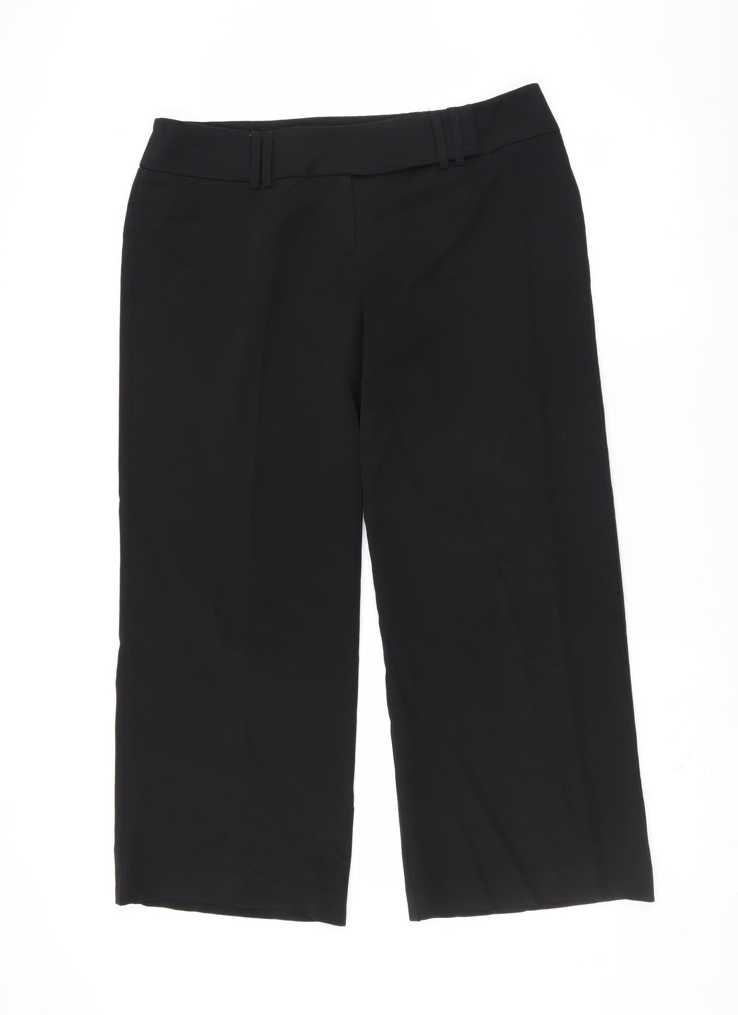 South Womens Black   Trousers  Size 16 L26 in
