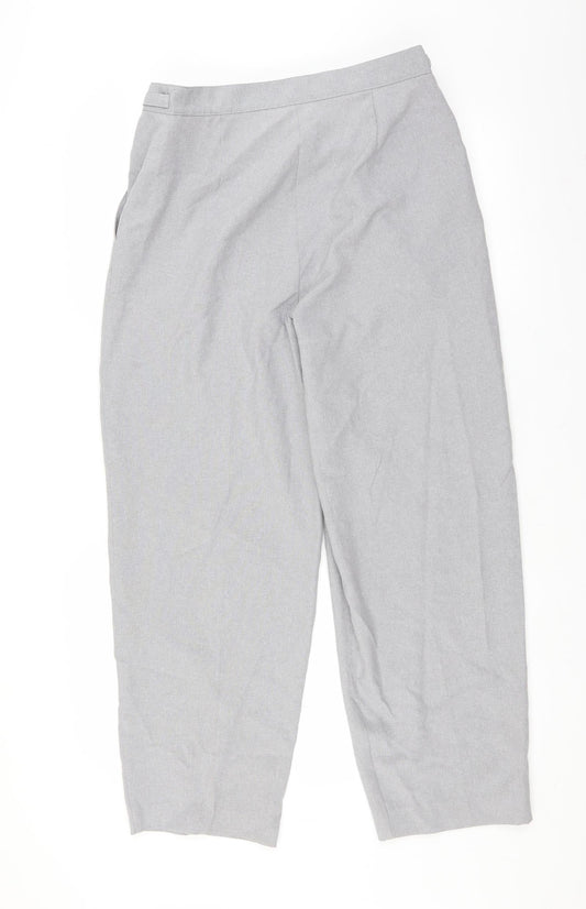 Slimma Womens Grey   Trousers  Size 14 L27 in