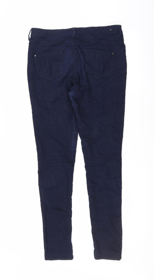 Primark Womens Blue  Denim Skinny Jeans Size 8 L30 in - super skinny