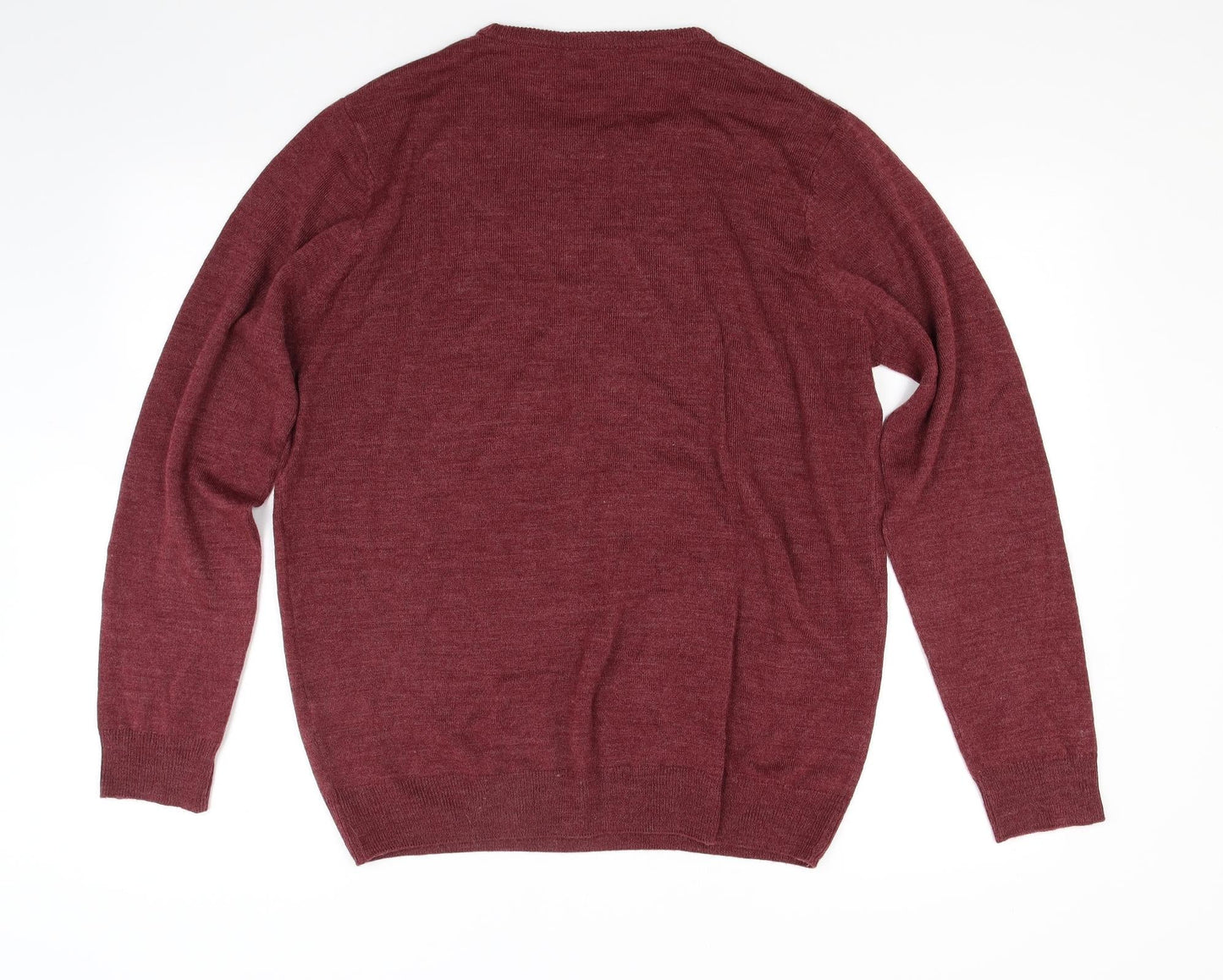 Pep & co Mens Red  Knit Pullover Jumper Size L
