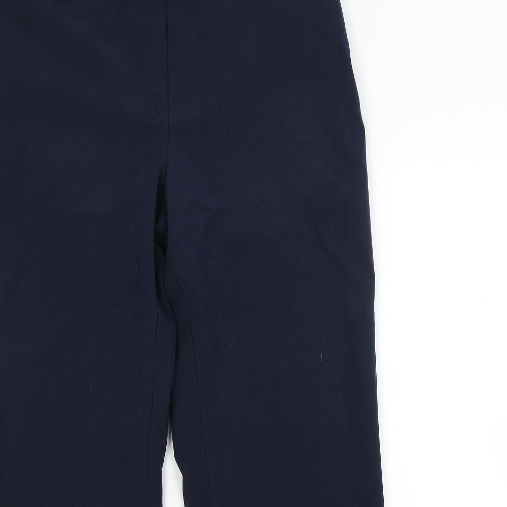 Slimma Womens Blue   Trousers  Size 14 L28 in