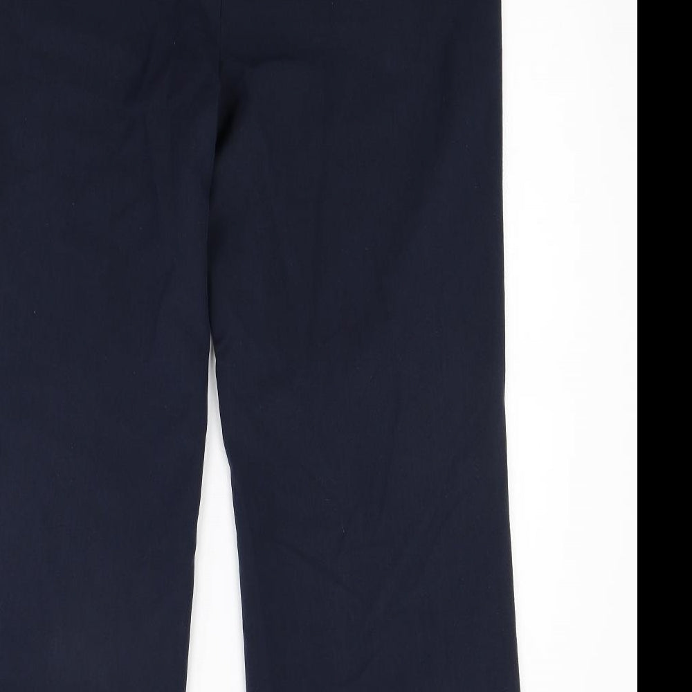 Slimma Womens Blue   Trousers  Size 14 L28 in