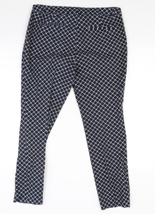 Dalia Womens Blue   Trousers  Size 12 L25 in