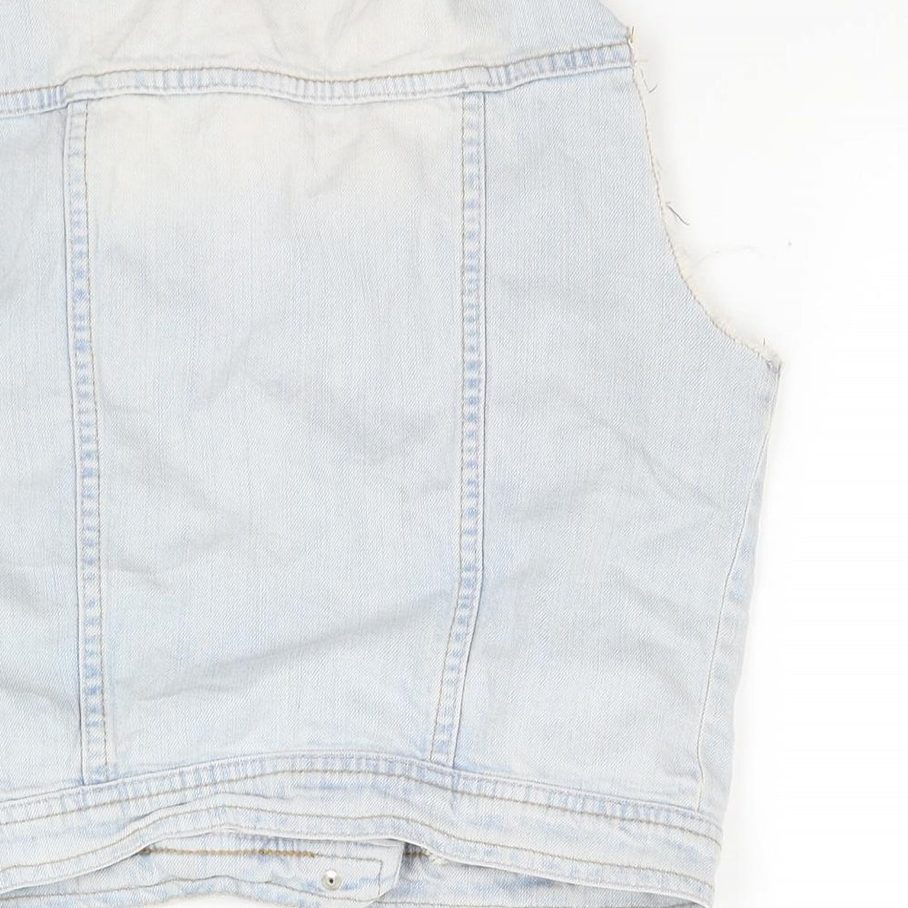 Sellect Womens Blue  Denim Gilet Jacket Size 10