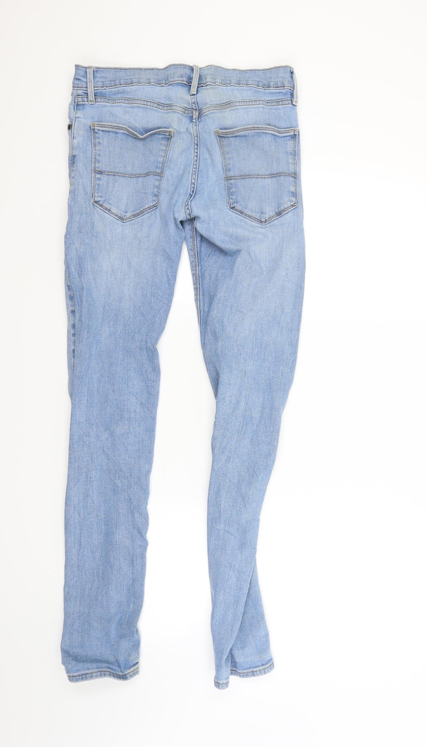 Marks and Spencer Mens Blue  Denim Skinny Jeans Size 28 L33 in