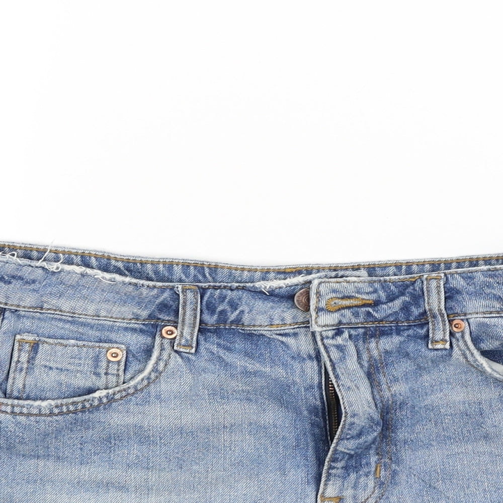 Divided Womens Blue  Denim Cut-Off Shorts Size 10