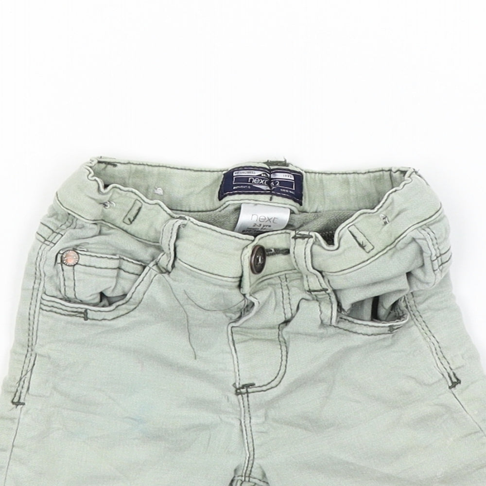 NEXT Boys Green  Denim Chino Shorts Size 2-3 Years
