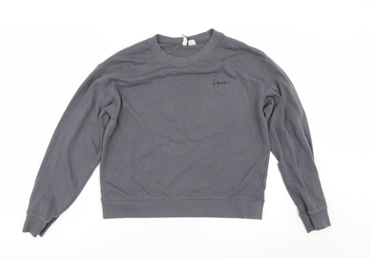 Divided by H&M Womens Grey   Pullover Sweatshirt Size M