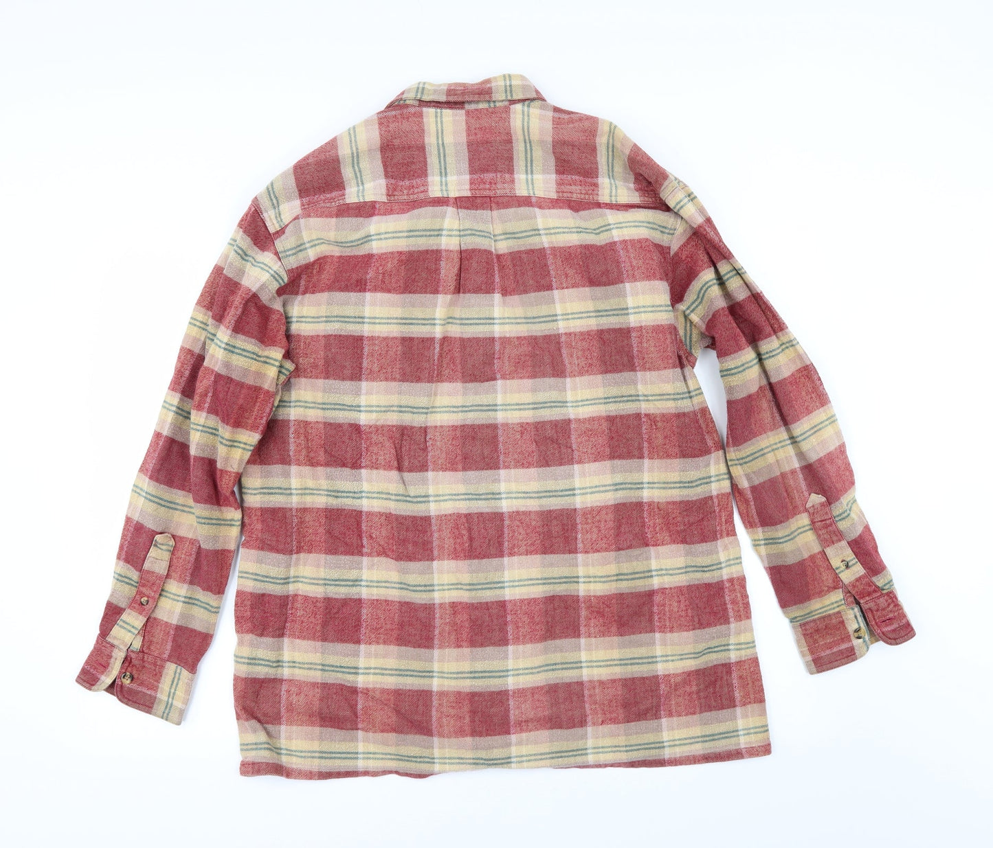 Foster's Mens Red Check   Button-Up Size L