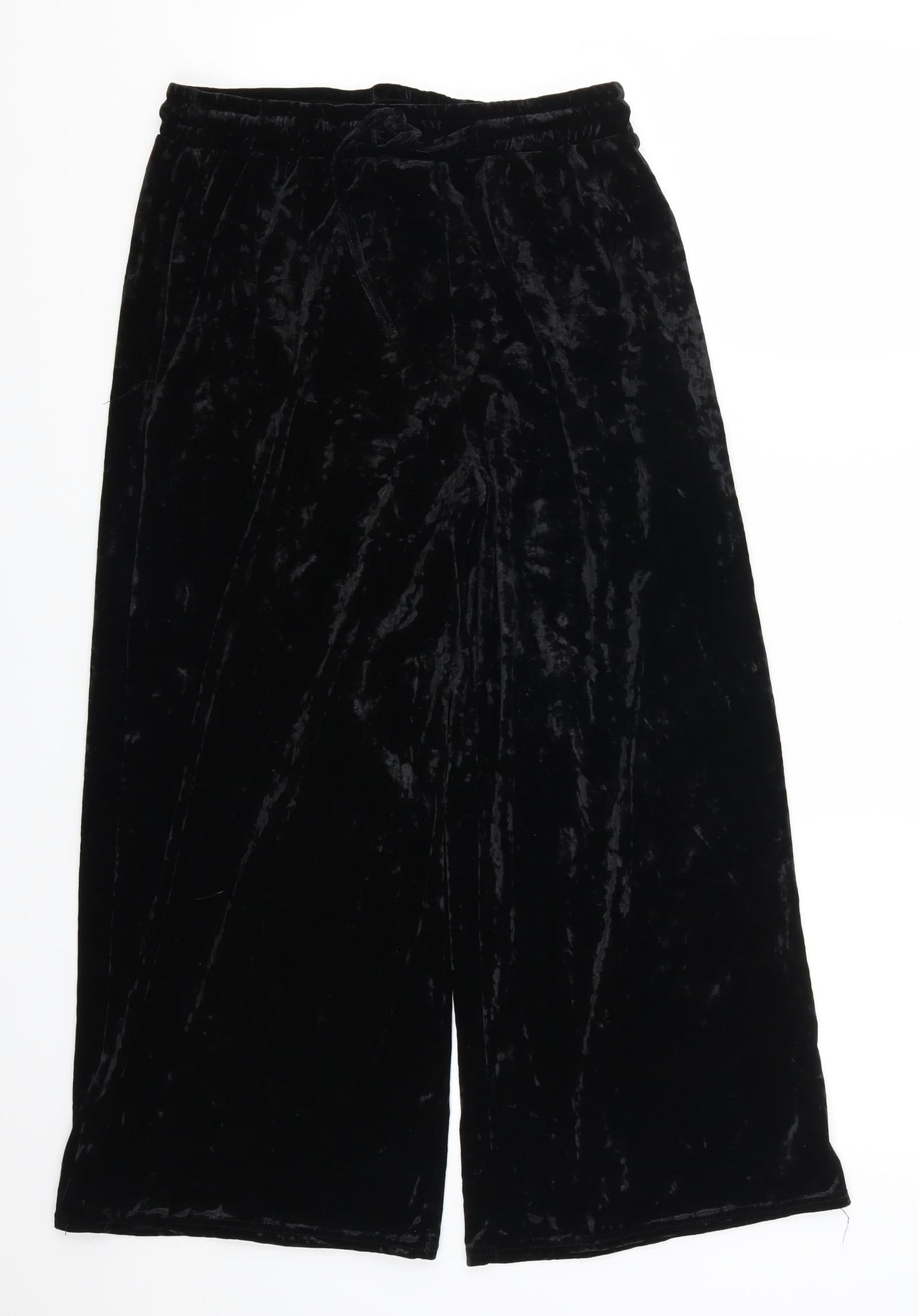 Light Before Dark Womens Black   Cropped Trousers Size M L22 in